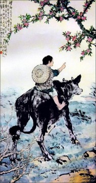 Xu Beihong corydon Art chinois traditionnel Peinture à l'huile
